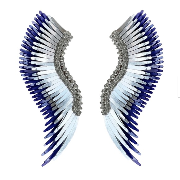 Mignonne Gavigan Madeline Purple Silver Earrings NWT - Picture 11 of 12